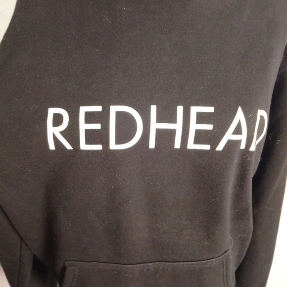 Brunette The Label Women’s Size Medium-large Redhead Hoodie Sweatshirt Black - Picture 2 of 4